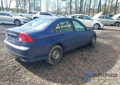 2004 Honda Civic Lx из США, поврежденный, VIN 2HGES16574H639276